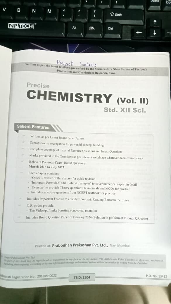 CHEMISTRY  STUDY MATERIAL , TARGET PUBLICATION — Special Offer — Bookaao