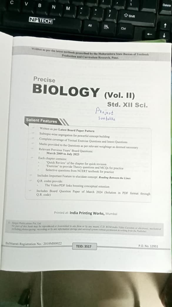 BIOLOGY  STUDY MATERIAL , TARGET PUBLICATION — Special Offer — Bookaao