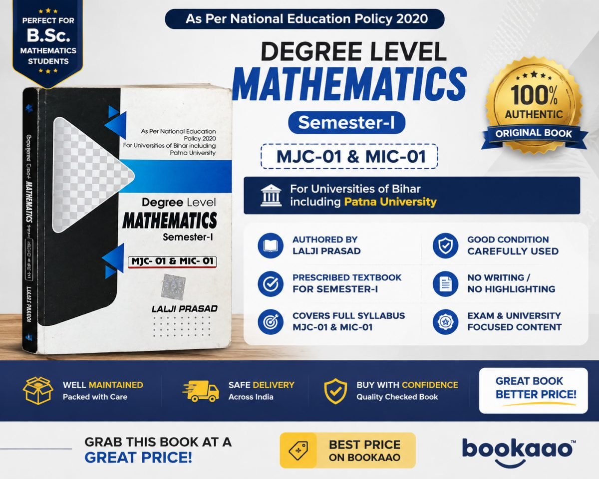 Degree level Mathematics MIC 01 &amp; By Lalji prasad. — Special Offer — Bookaao