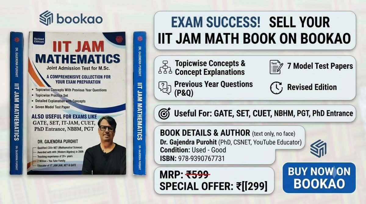 IIT JAM MATHEMATICS — Special Offer — Bookaao