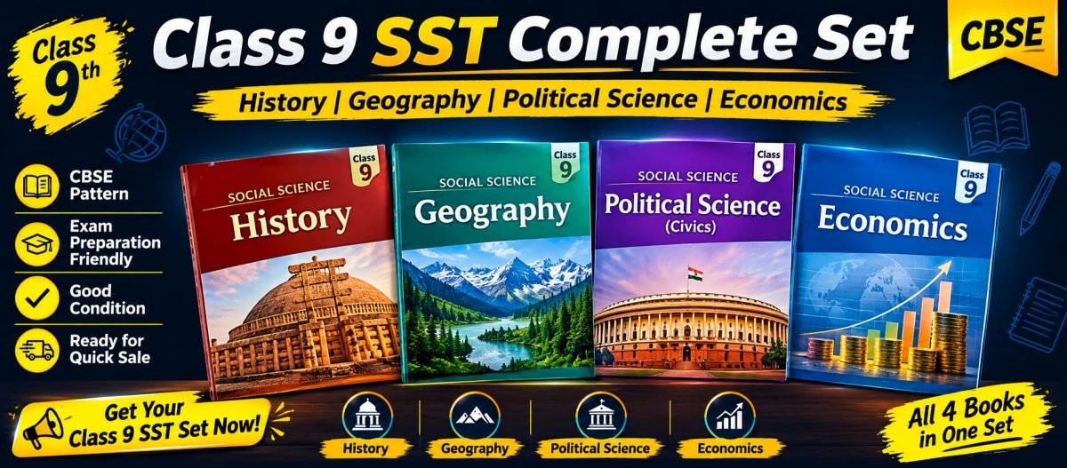 Class 9 SST Complete Set | History Geography Civic — Special Offer — Bookaao