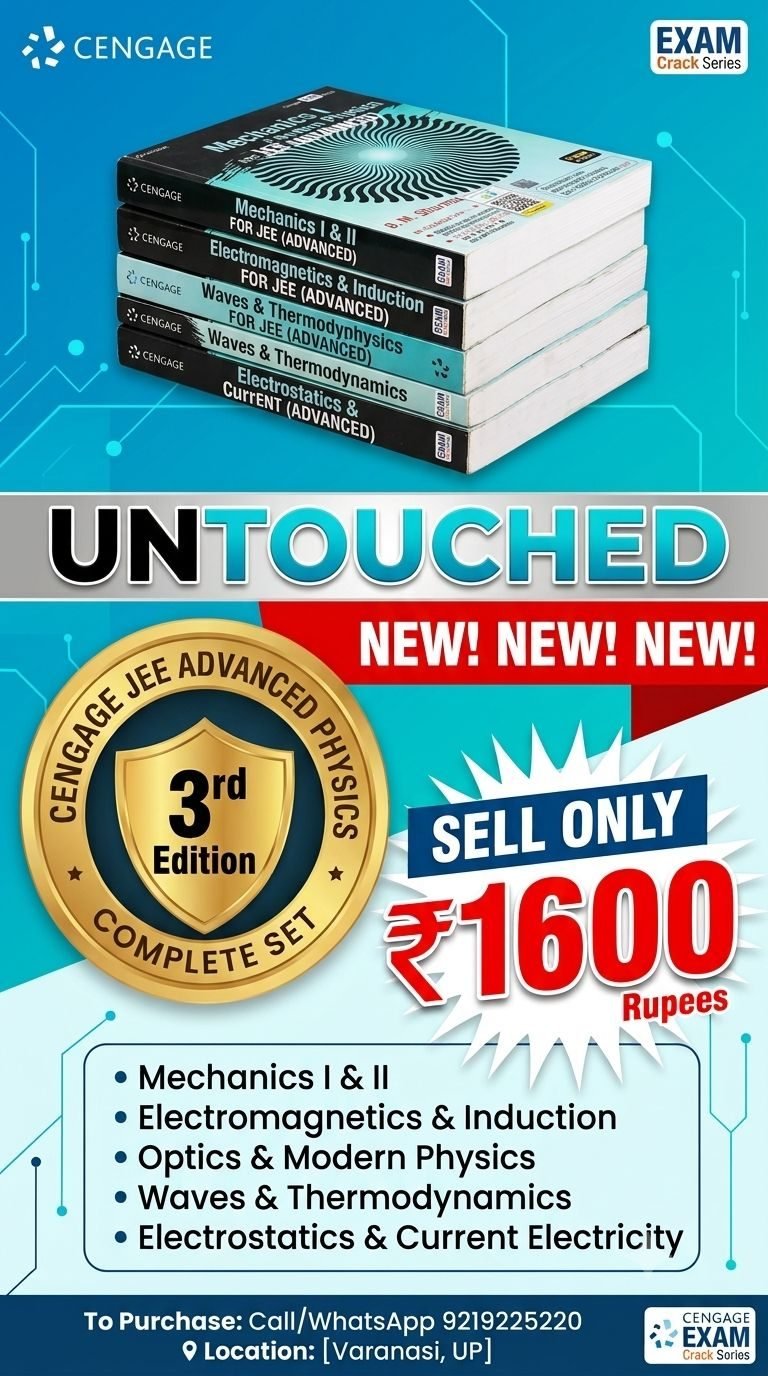 cengage physics set of 6 books for jee(advance) — Special Offer — Bookaao