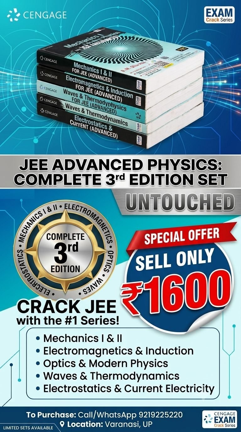 cengage physics set of 6 books for jee(advance) — Special Offer — Bookaao