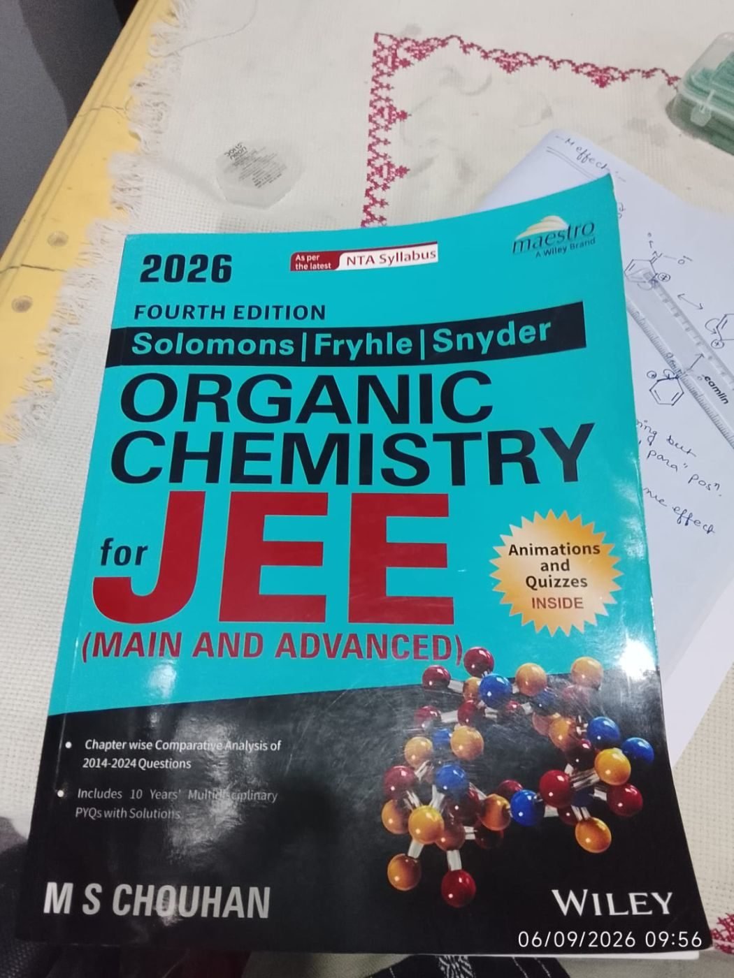 ORGANIC CHEMISTRY FOR JEE / Solomons (MS Chouhan) — Special Offer — Bookaao