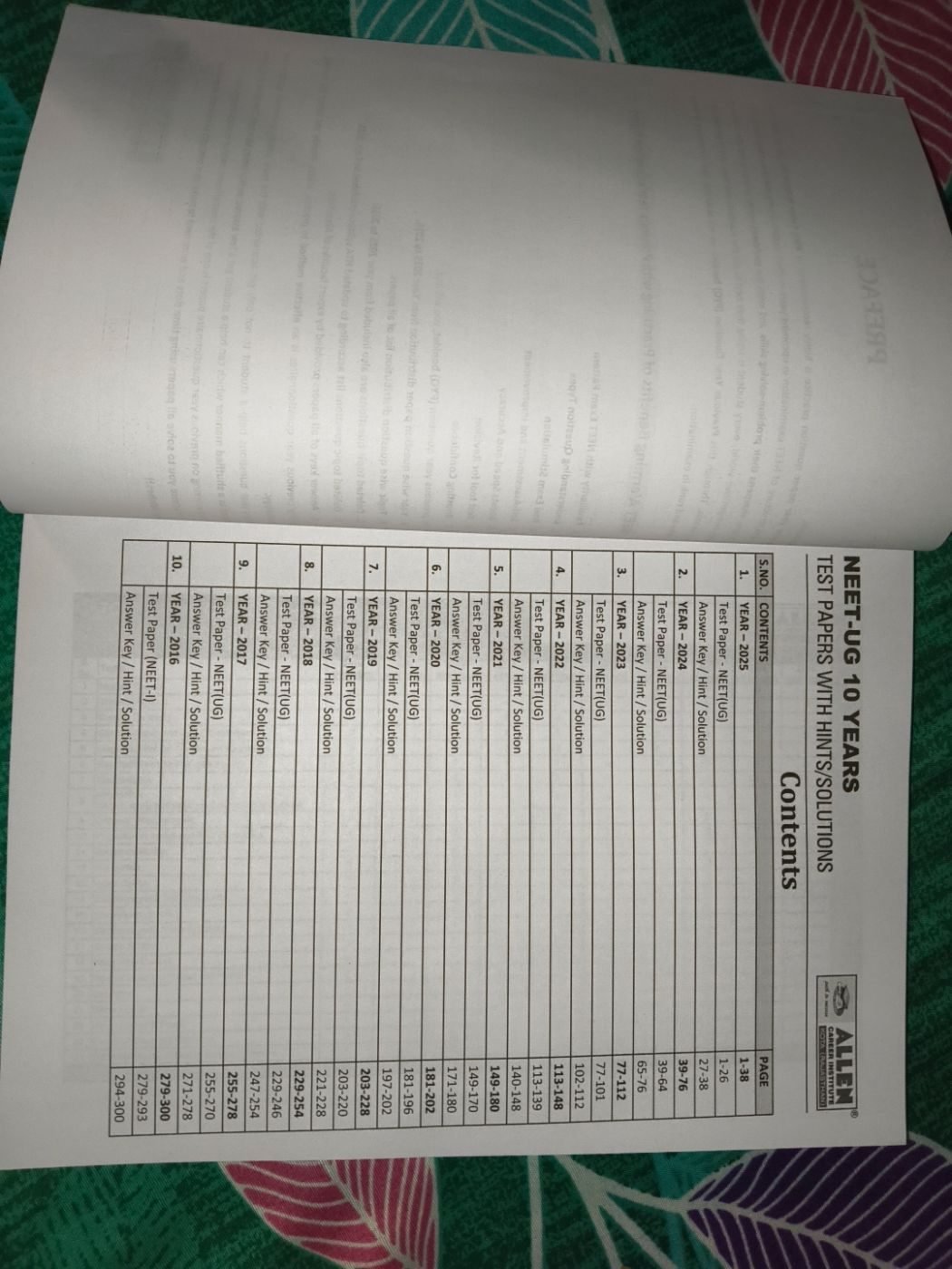 Allen NEET PYQ Test Papers 10 years — Special Offer — Bookaao