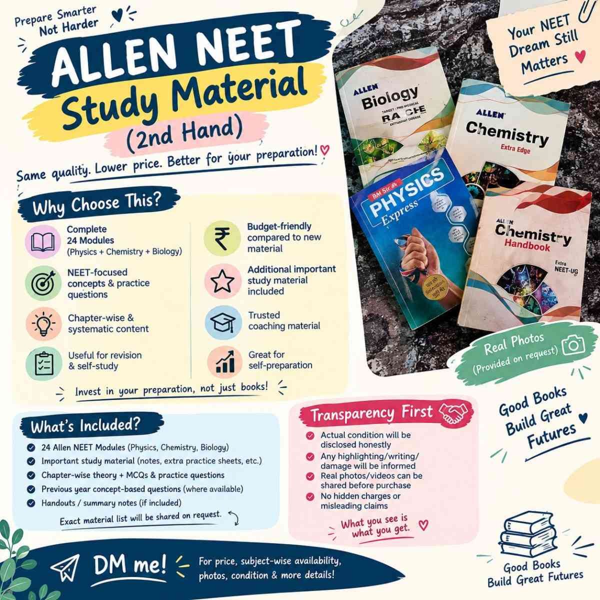 🔥Allen neet study material available 🔥 — Special Offer — Bookaao
