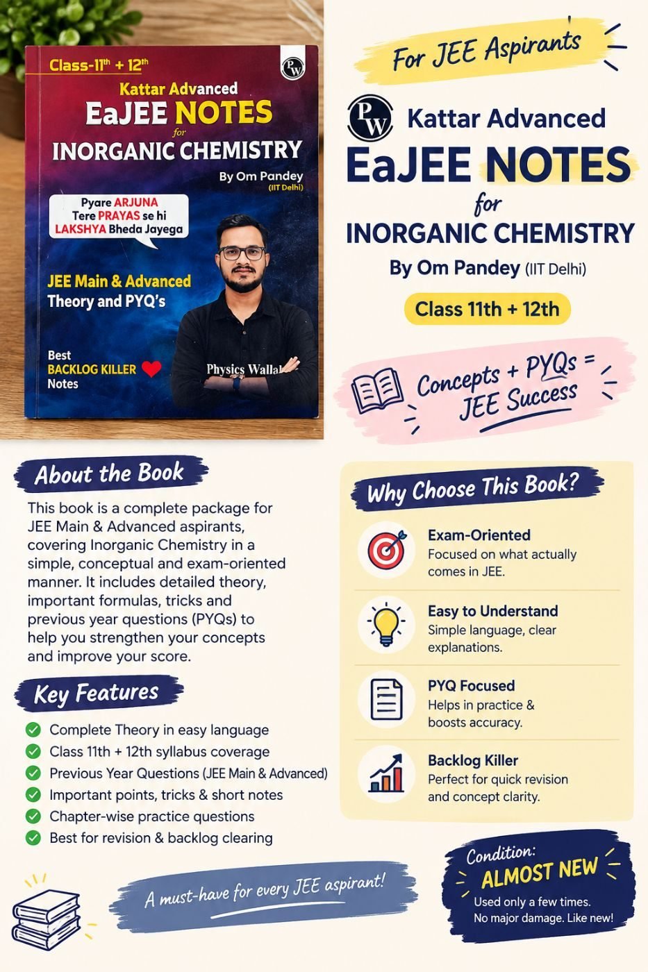 PW Kattar Advanced EaJEE Notes — Special Offer — Bookaao