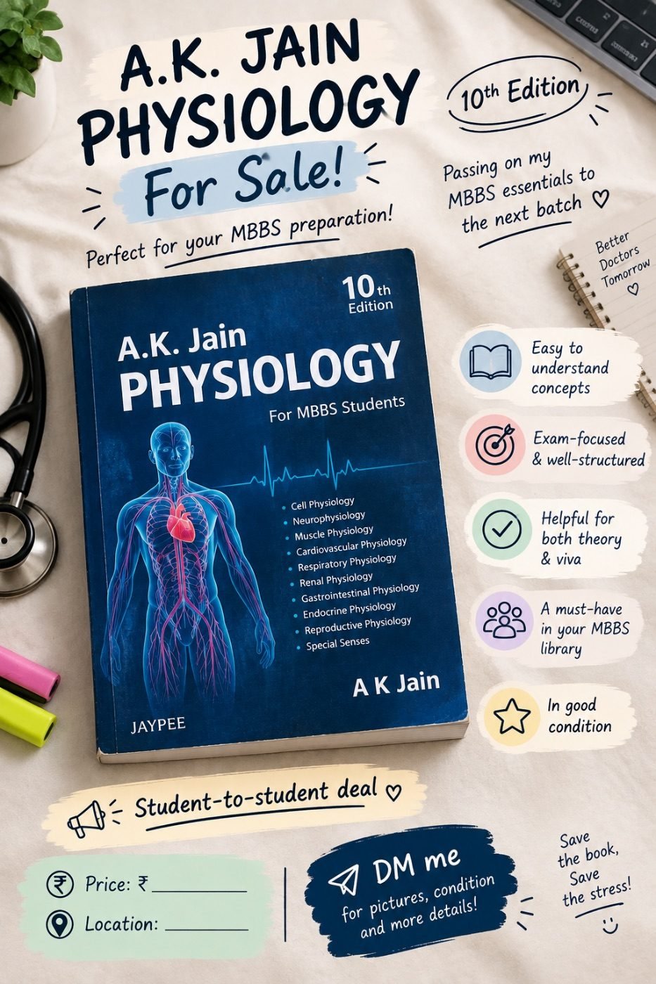 Ak Jain physiology volume 2 only — Special Offer — Bookaao