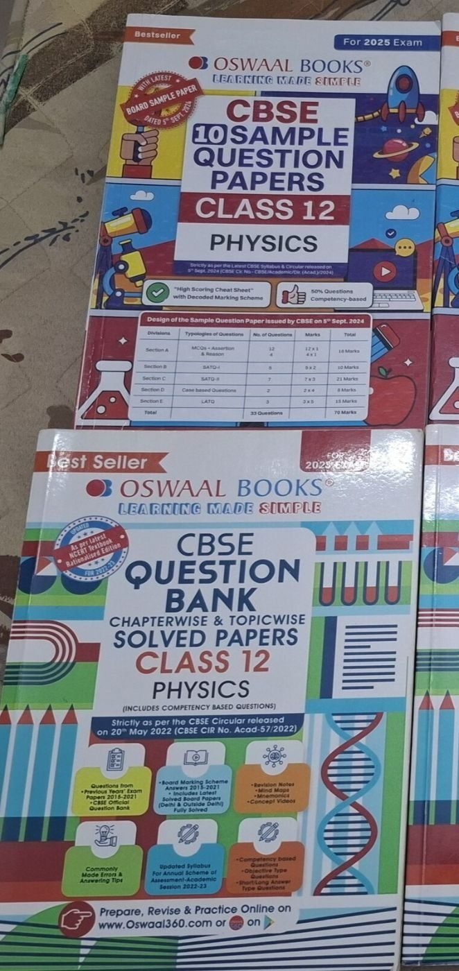 Oswal books ;Class 12 Physics — Special Offer — Bookaao