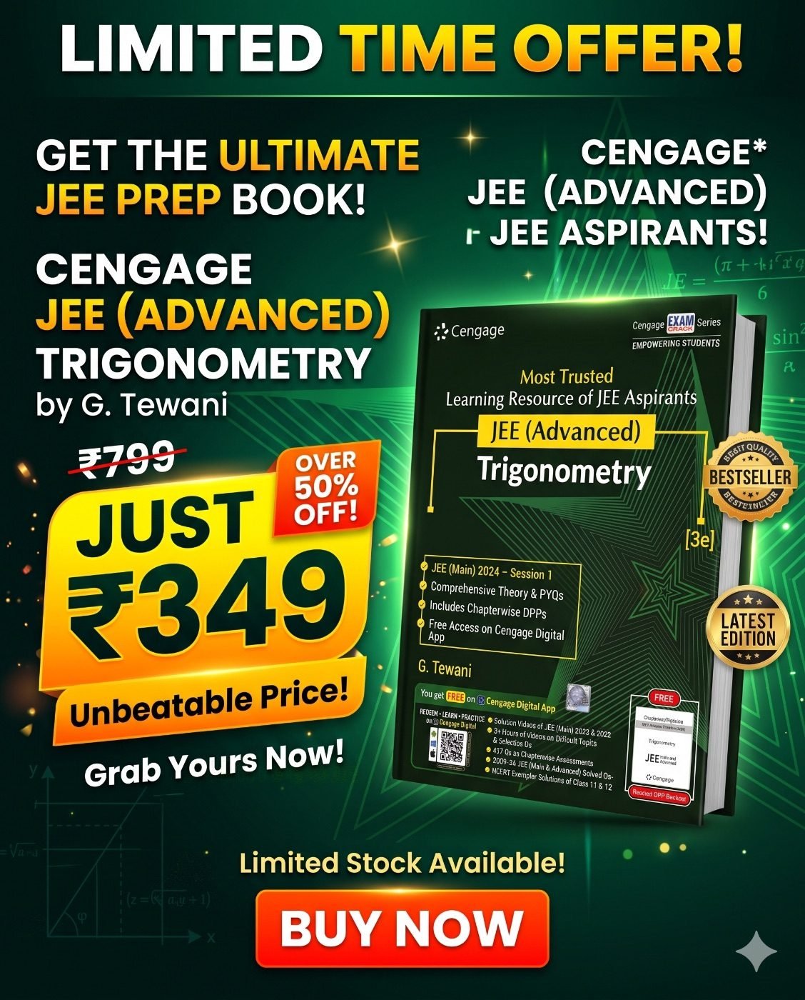 cengage jee advanced trigonometry new book — Special Offer — Bookaao