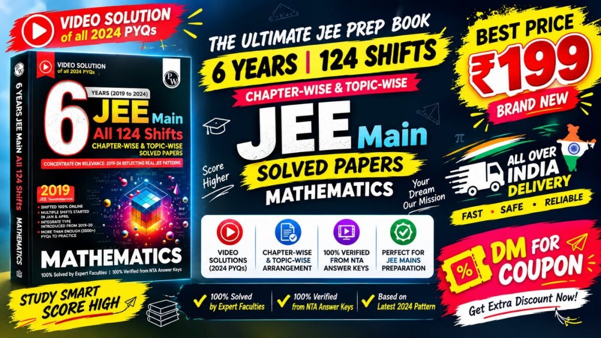 Maths Jee Main PYQ 6 Years 2019 to 2024 — Special Offer — Bookaao