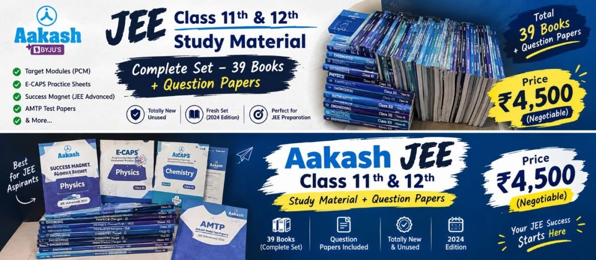 Aakash institute jee (mains+ advance) all modules — Special Offer — Bookaao