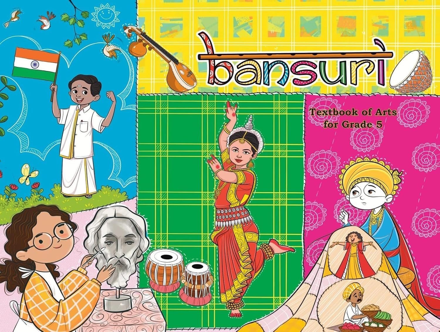 Bansuri Textbook of Arts for Grade 5 - New Book - Bookaao