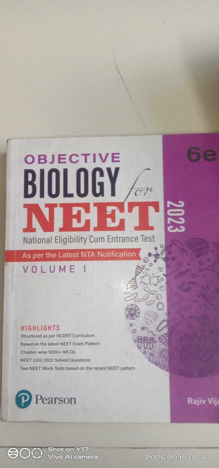 Biology Pearson volume 1 - 2nd Hand Book - Bookaao