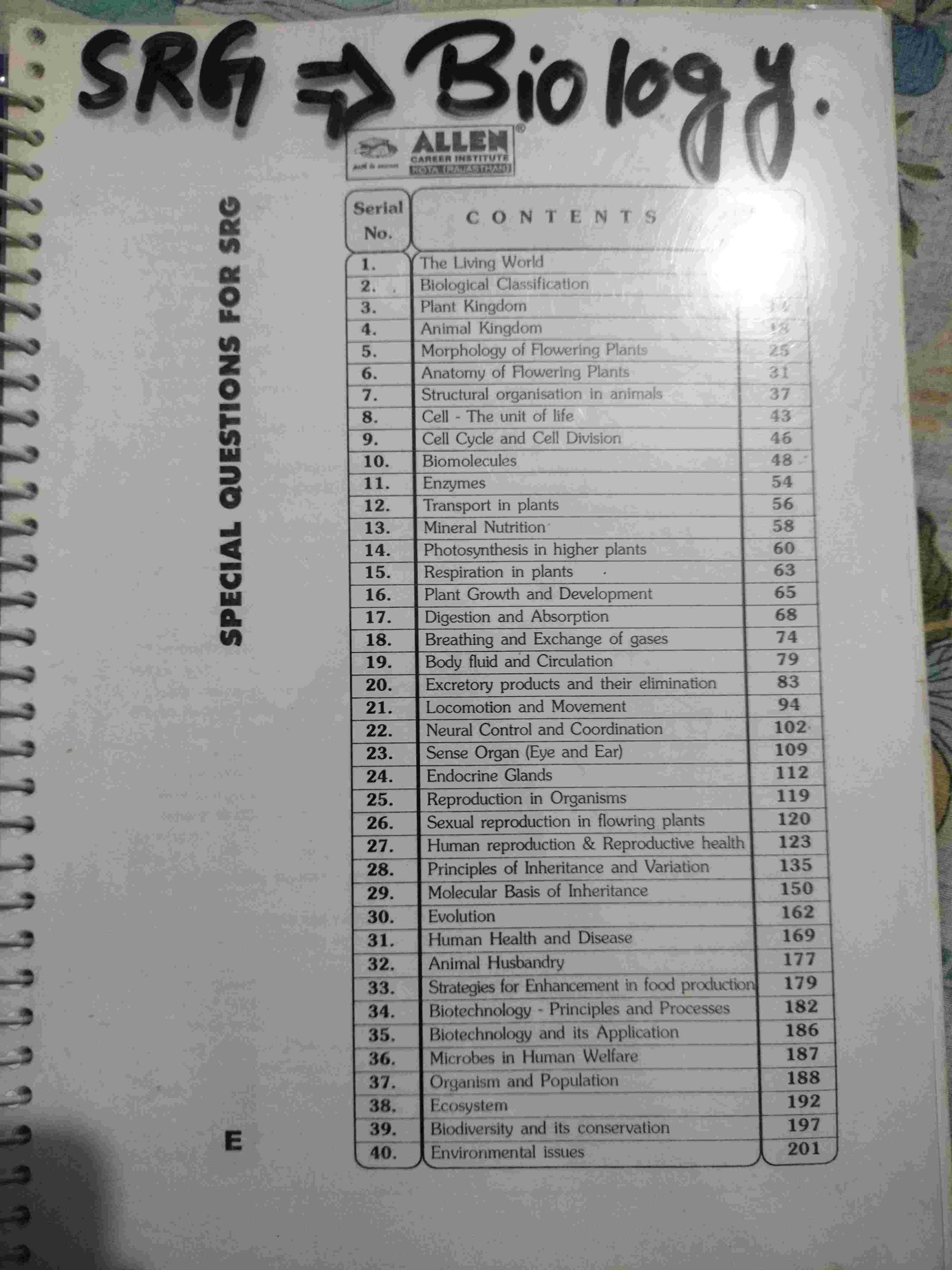 Buy Second Hand BIOLOGY SRG MODULE  (99% unused) in ENAYETPUR, MANIKCHAK, MALDA - Bookaao