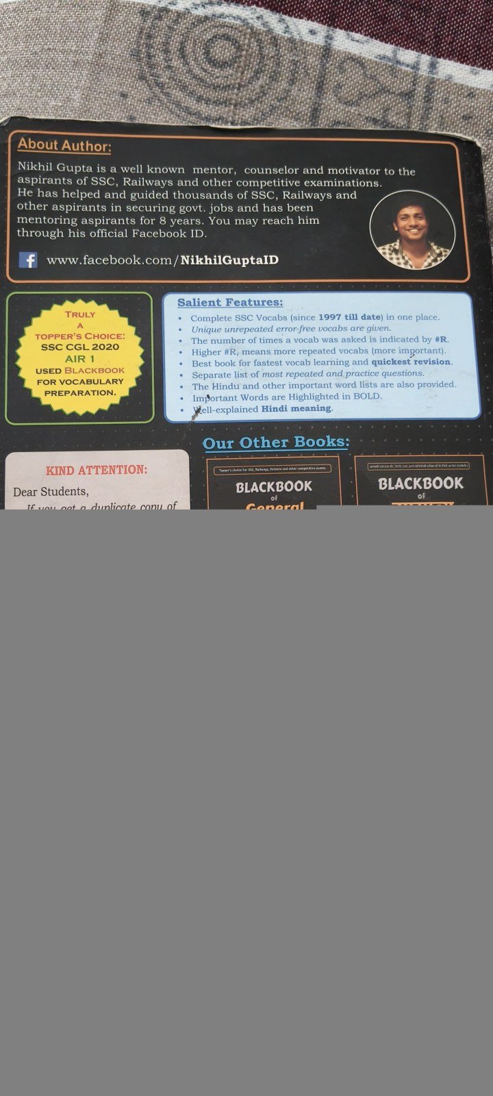 Blackbook of english vocabulary - Second Hand - Bookaao
