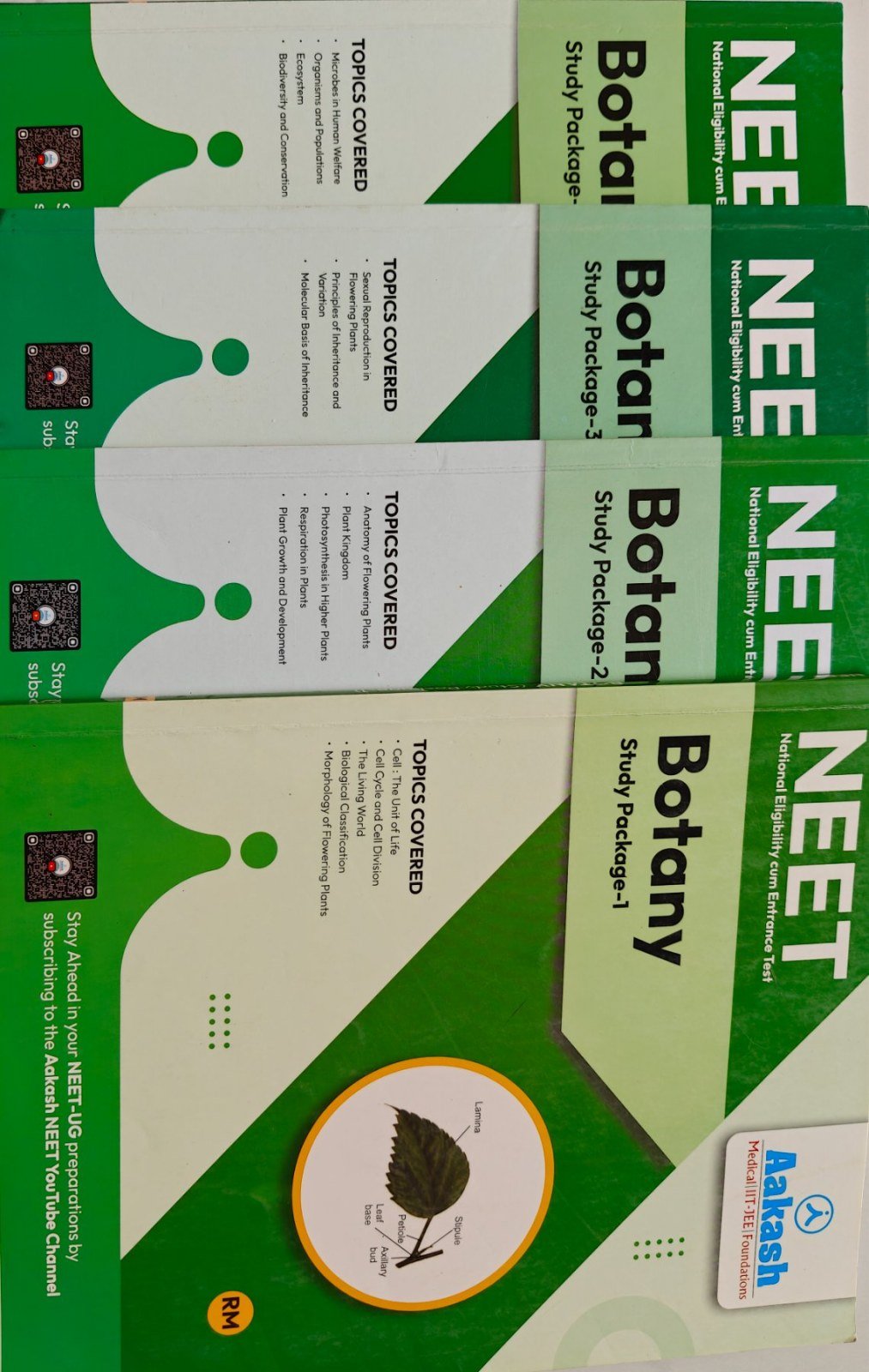 Botany module (study package) for NEET (Aakash) - Second Hand - Bookaao