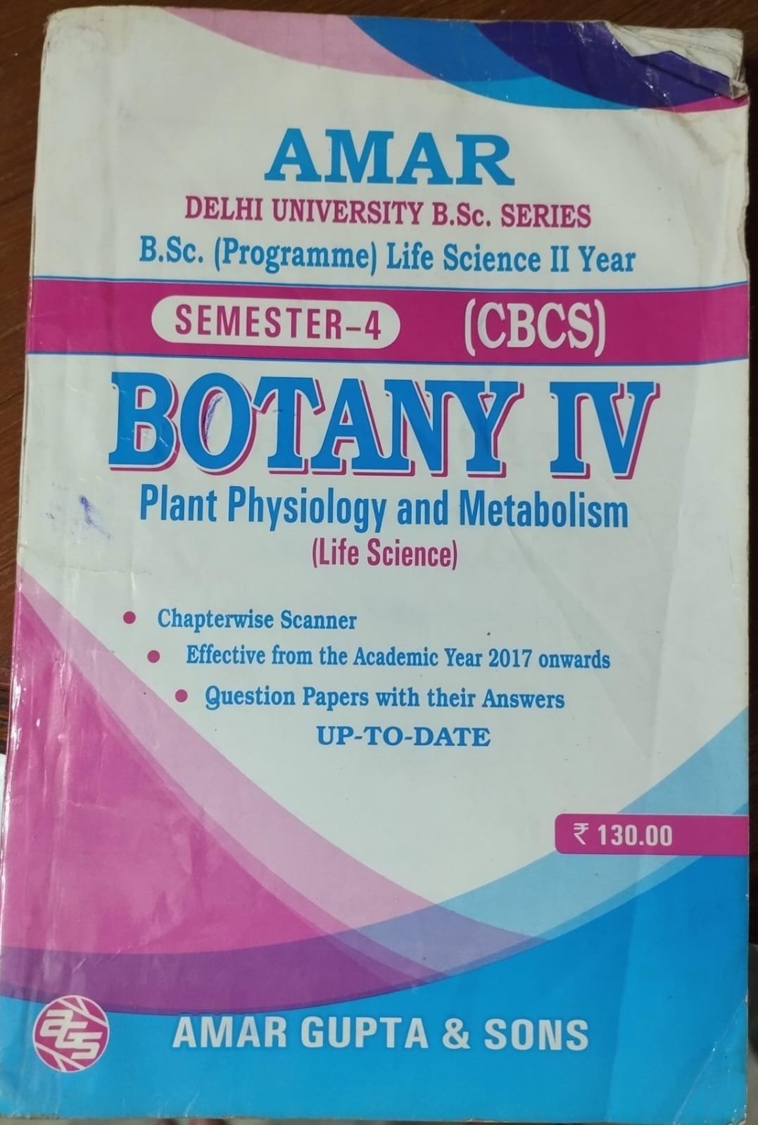 botany sem 4 bsc life sci DU pyqs - Second Hand - Bookaao