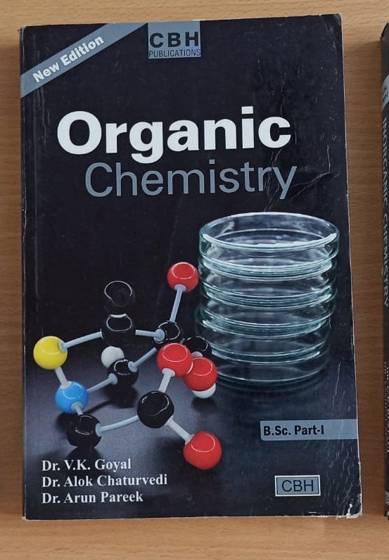 BSC PART 1 ORGANIC CHEMISTRY CBH BOOK BY vk gopal - New Book - Bookaao