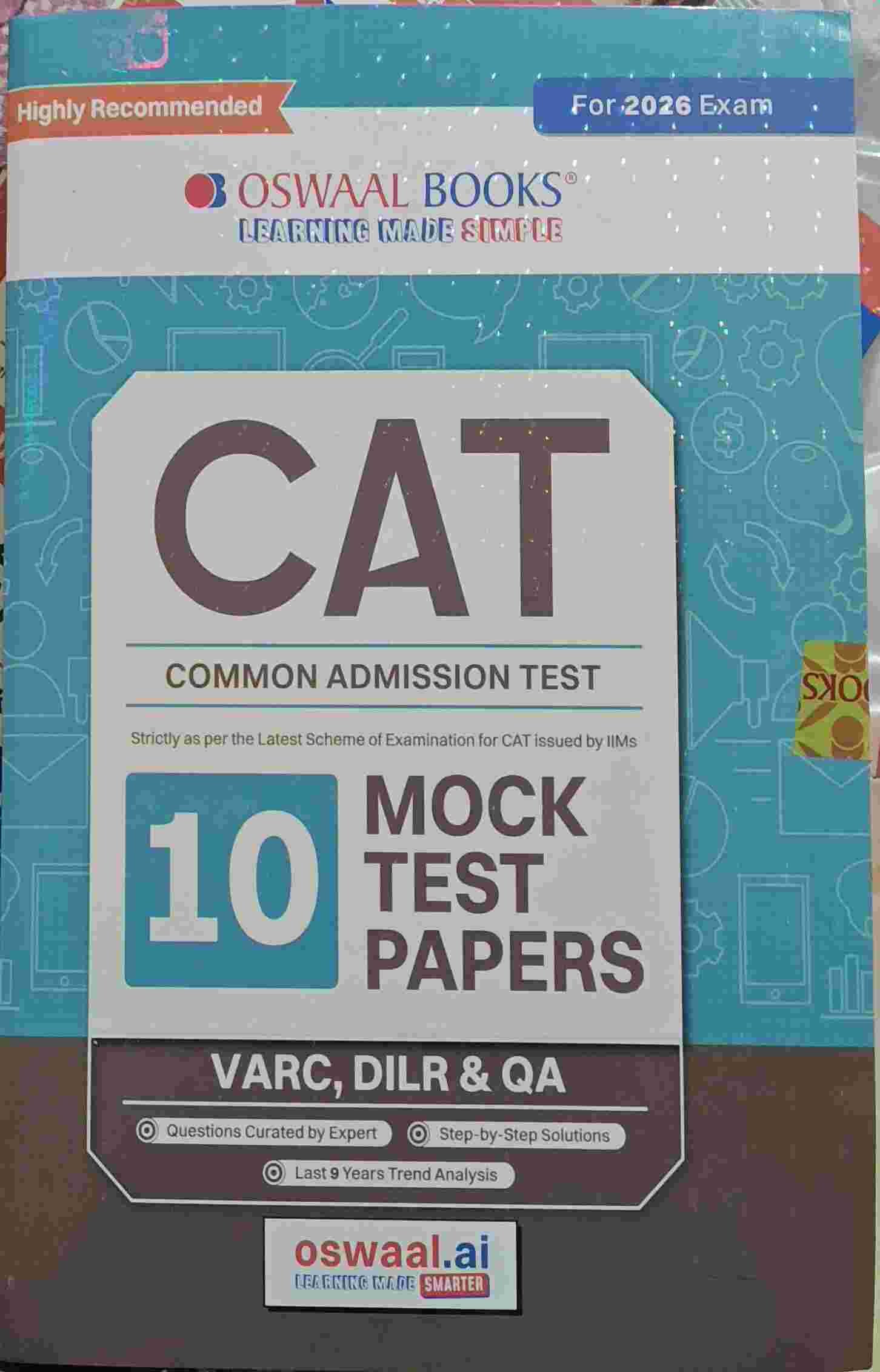 CAT 10 MOCK TEST PAPERS - New Book - Bookaao