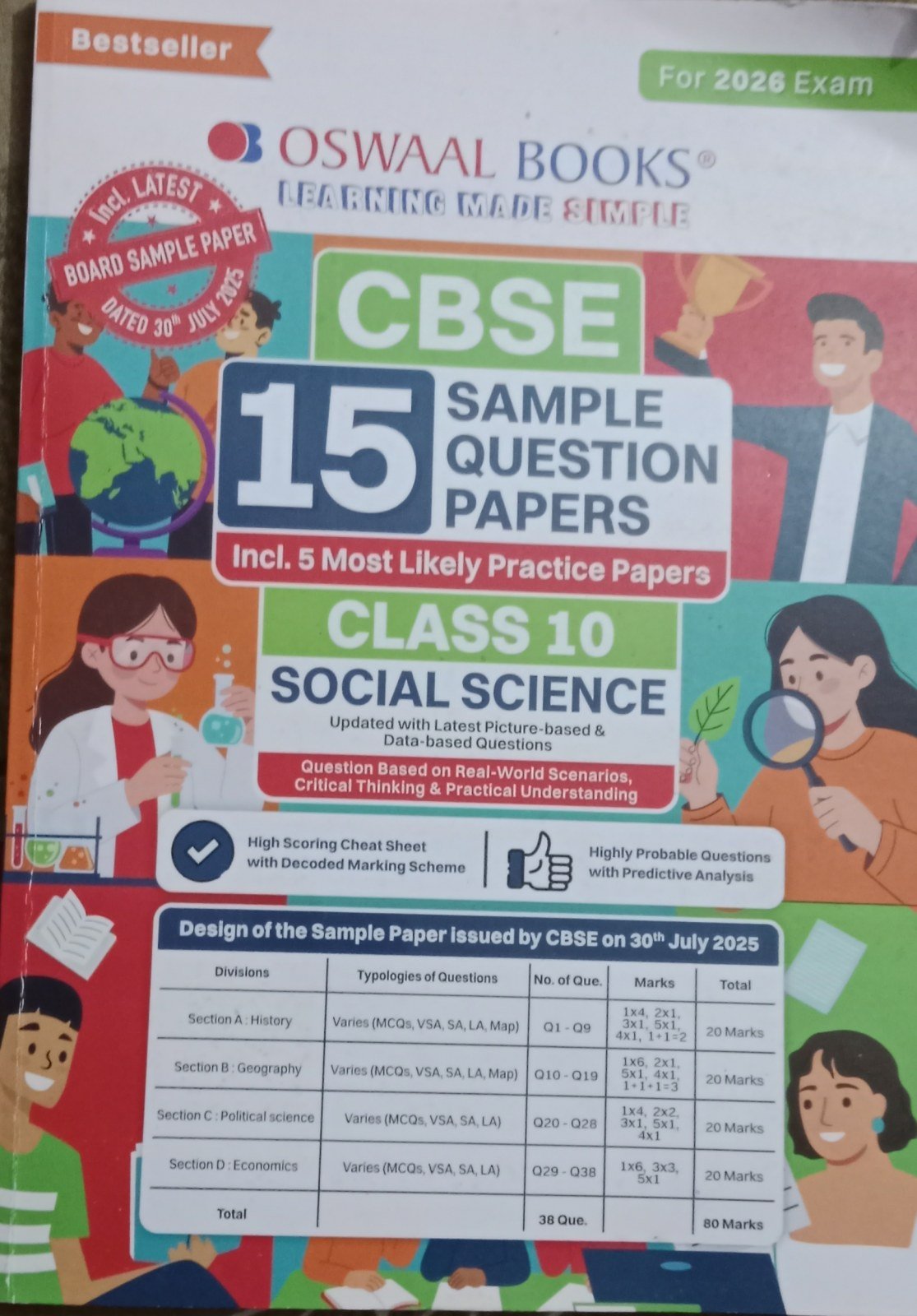 Cbse Class 10 sample paper of social science - Second Hand - Bookaao