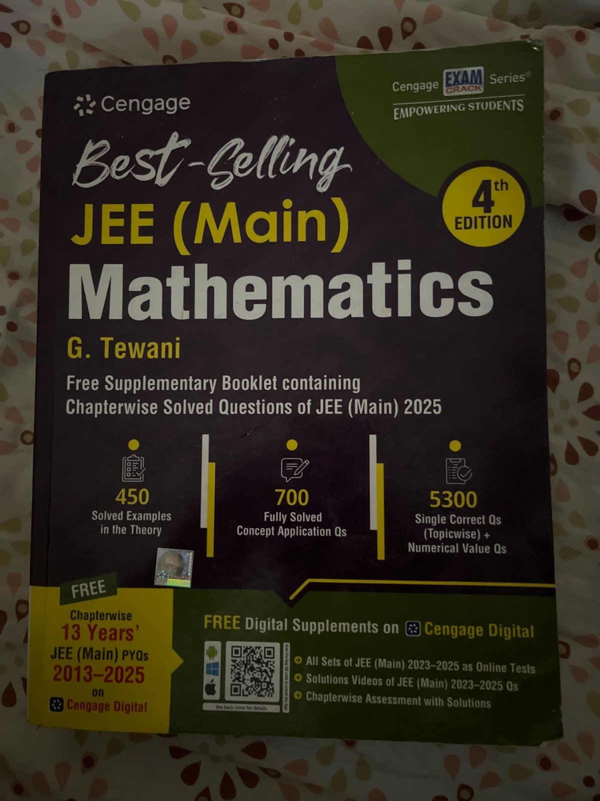 CENEGAGE JEE MAIN MATHEMATICS (G.Tewani) - New Book - Bookaao