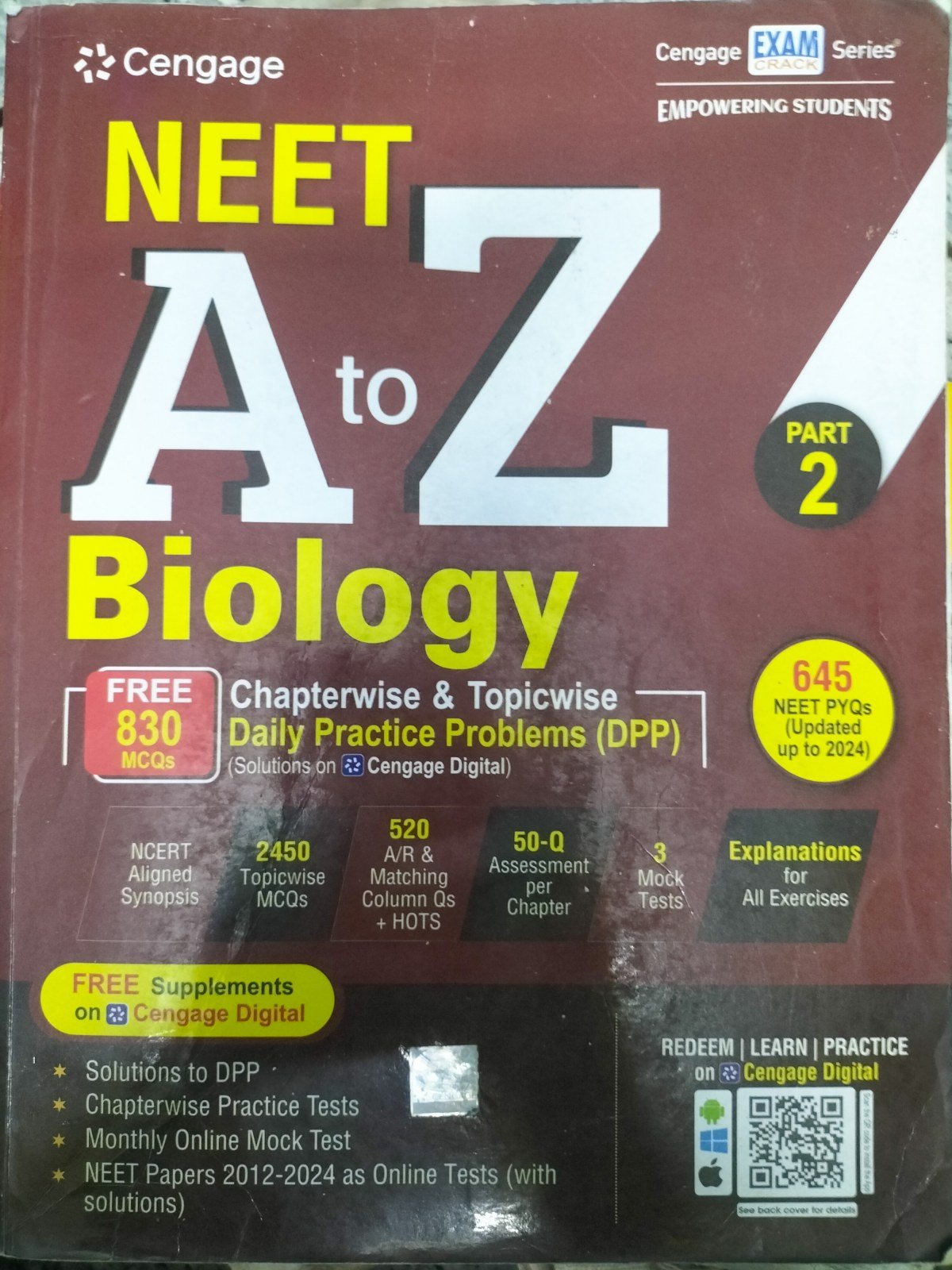 Cengage A to Z biology - Second Hand - Bookaao