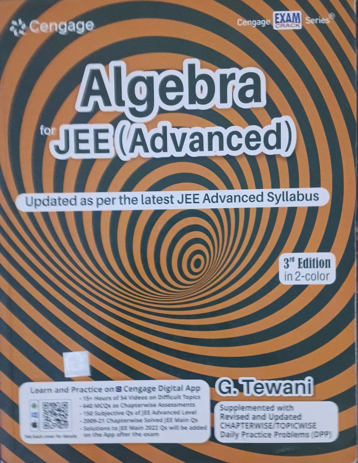 Cengage (Algebra) For Jee Adv 3rd edition - 2nd Hand Book - Bookaao