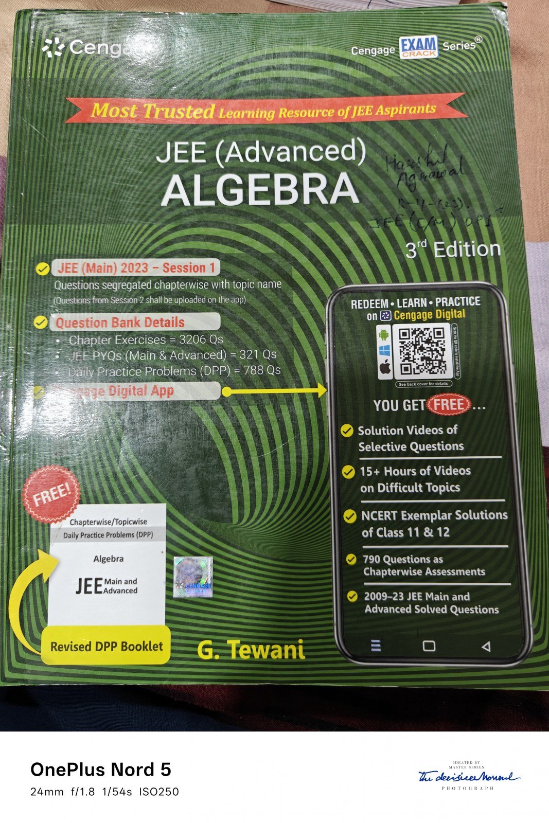 Cengage Algebra for jee mains and advanced - Second Hand - Bookaao