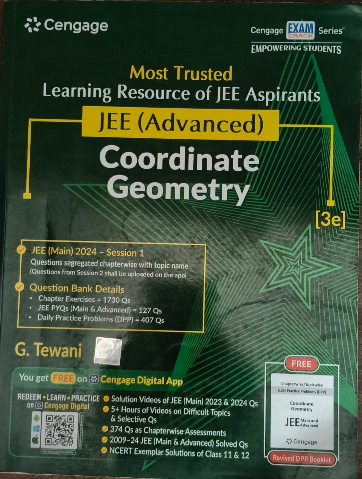 CENGAGE JEE(ADV) COORDINATE GEOMTRY (3e) - Second Hand - Bookaao