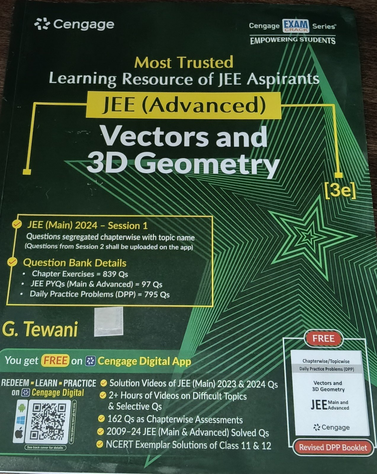CENGAGE JEE(ADV) VECTORS AND 3D GEOMETRY (3e) - Second Hand - Bookaao