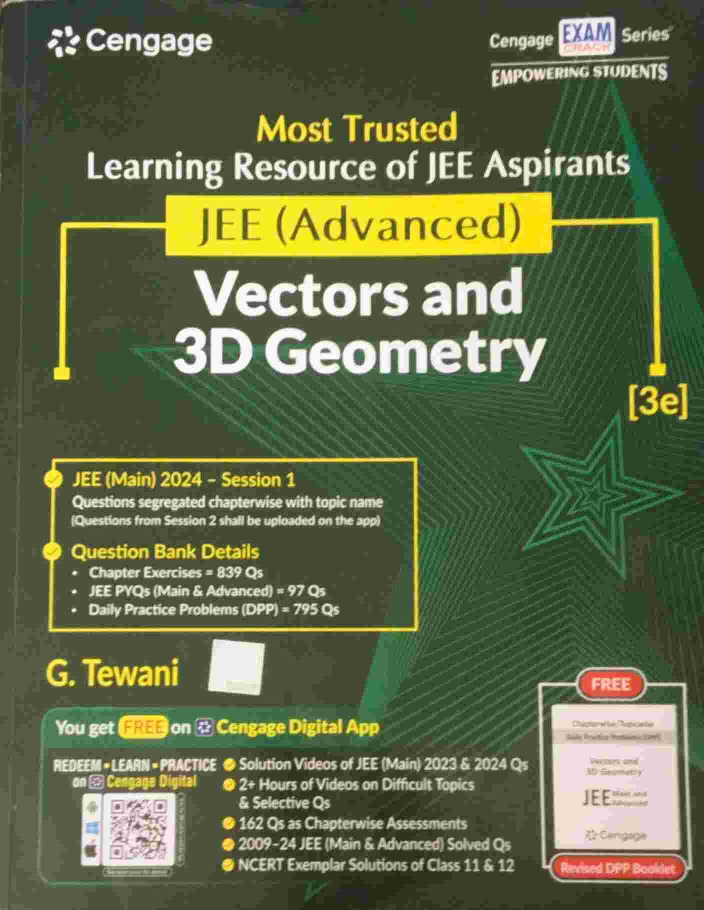 Cengage JEE(Advanced) Vectors and 3D Geometry - New Book - Bookaao