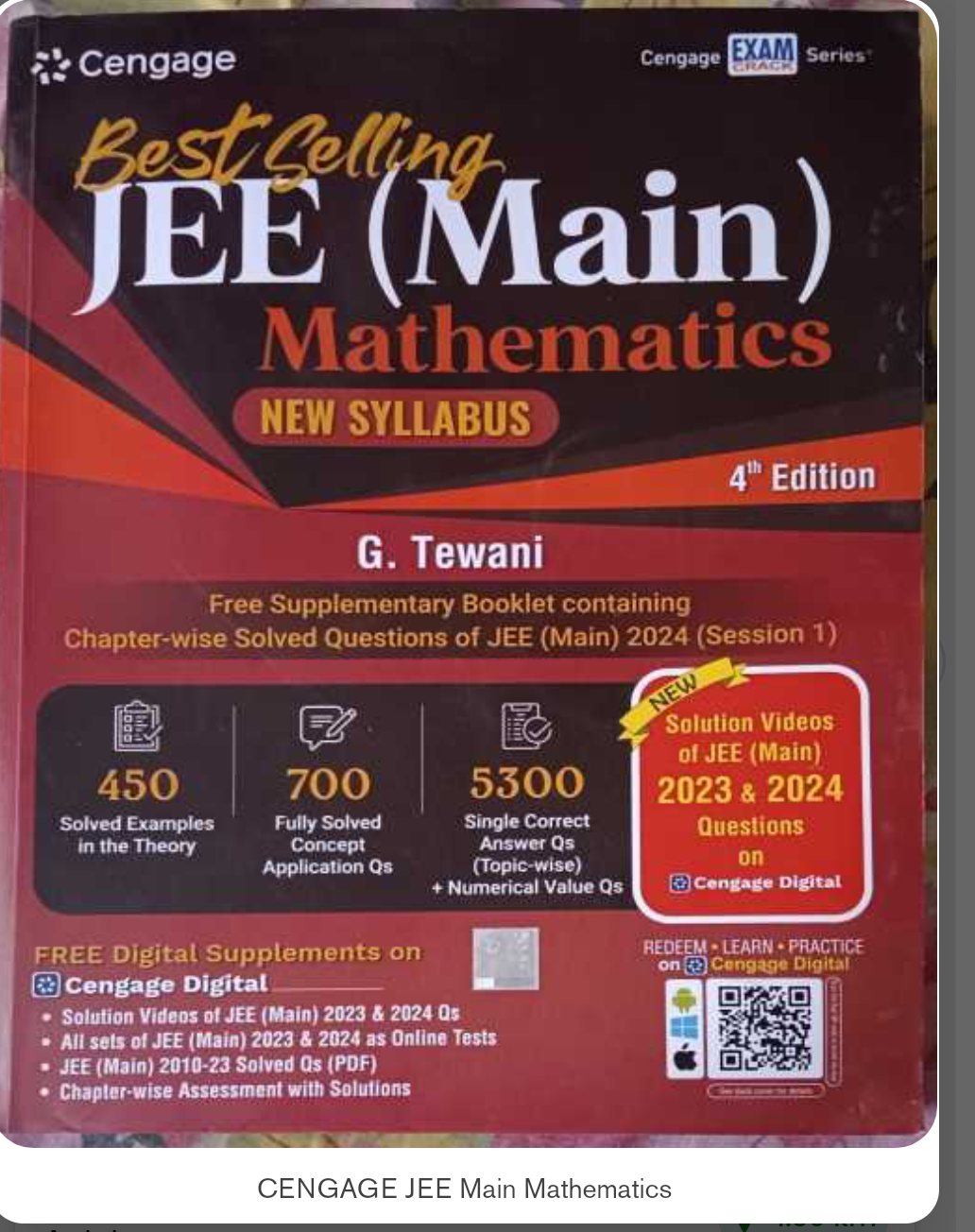 Buy Second Hand CENGAGE JEE Main Mathematics in Saran - Bookaao