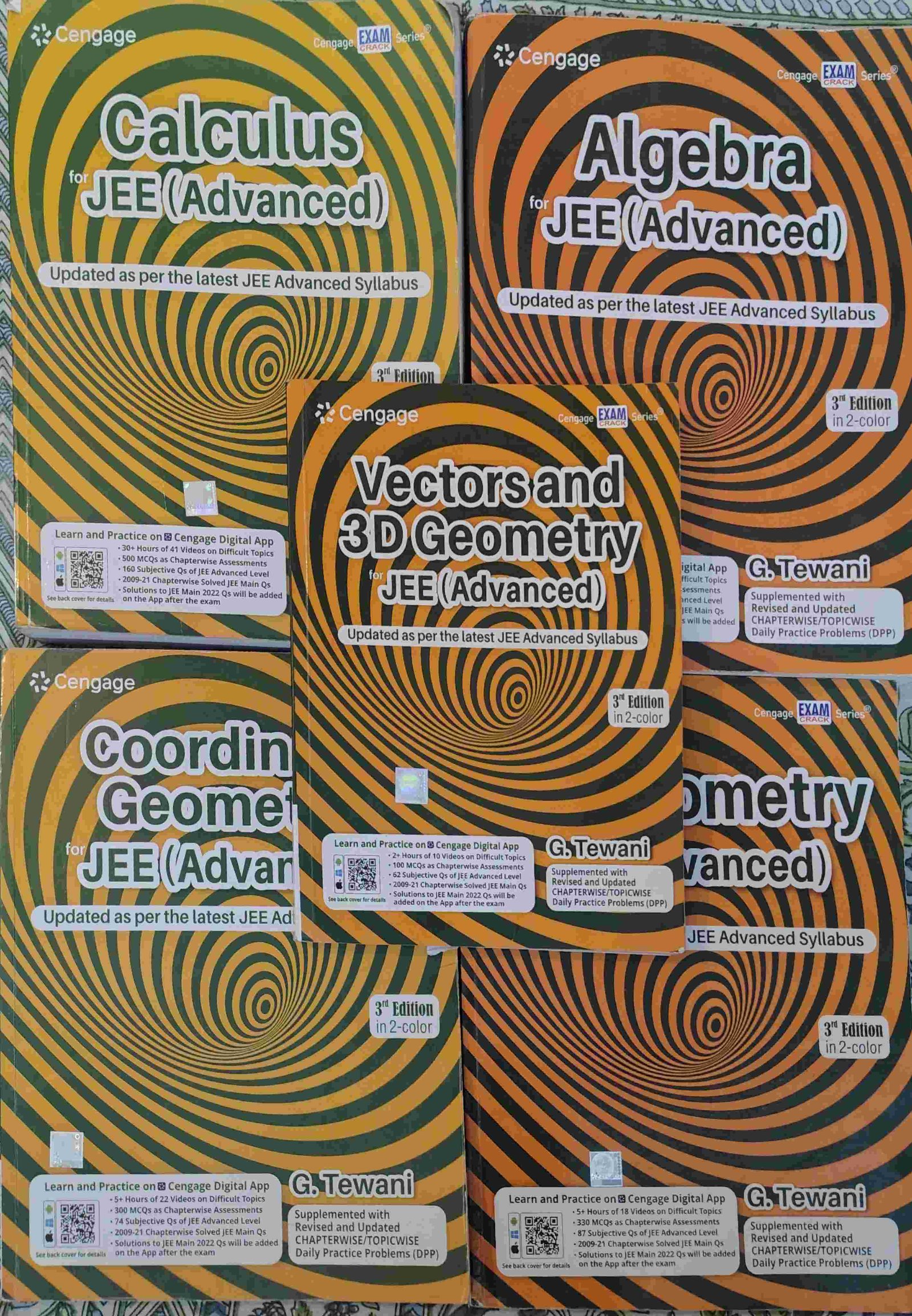 Cengage Mathematics JEE Advanced (Set of 5) - Second Hand - Bookaao