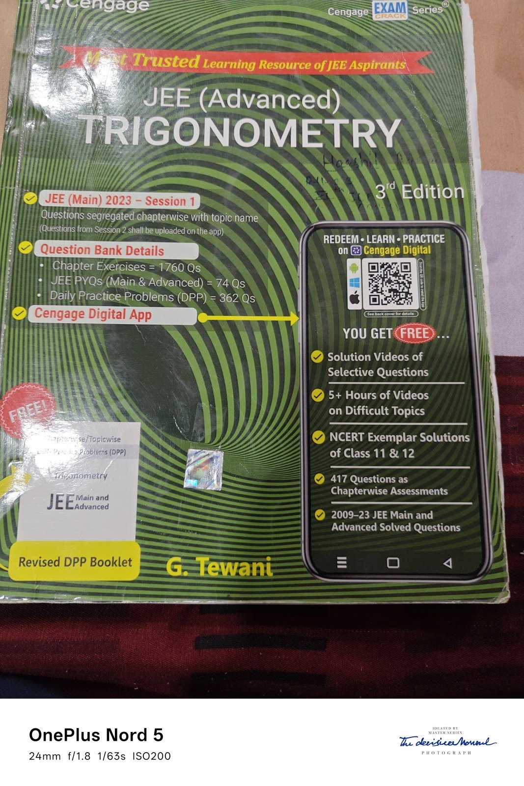 Cengage Trigonometry for jee mains and advanced - Second Hand - Bookaao