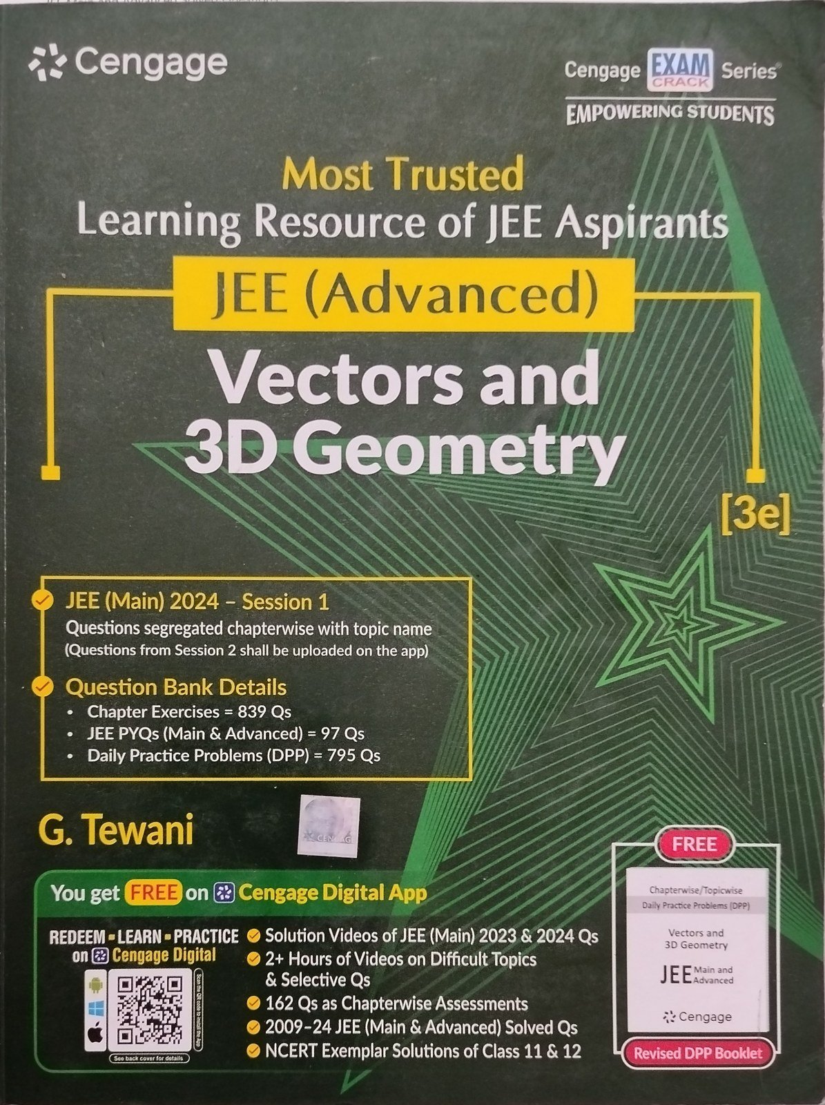 Cengage vector and 3d geometry book - New Book - Bookaao
