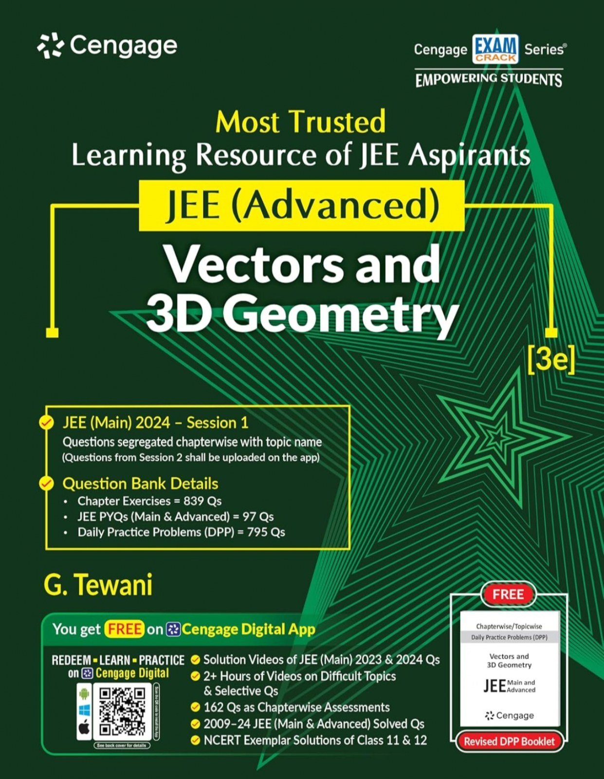 Cengage Vector and 3D with Dpp Sheets - New Book - Bookaao