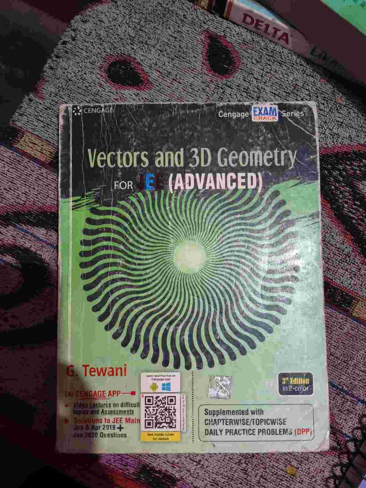 Cengage Vectors and 3D Geometry for JEE ADVANCED - New Book - Bookaao