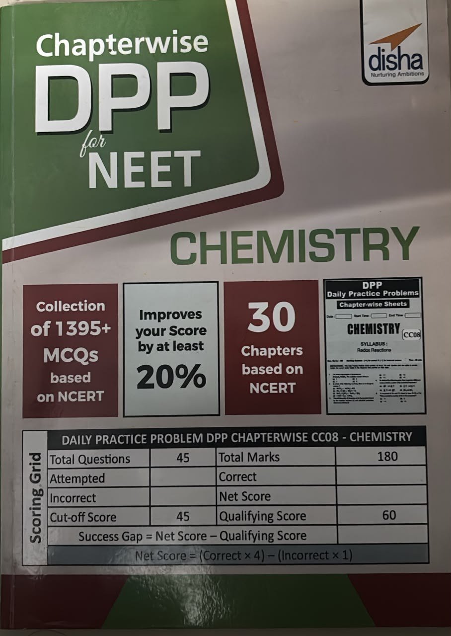 Chapter-wise DPP Sheets for Chemistry NEET - Second Hand - Bookaao
