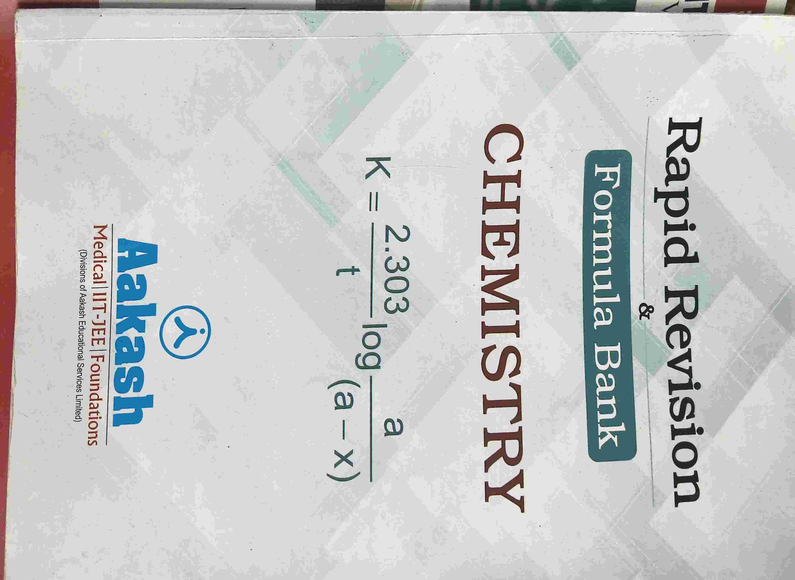 Chemistry formula book for jee by Akash - Second Hand - Bookaao