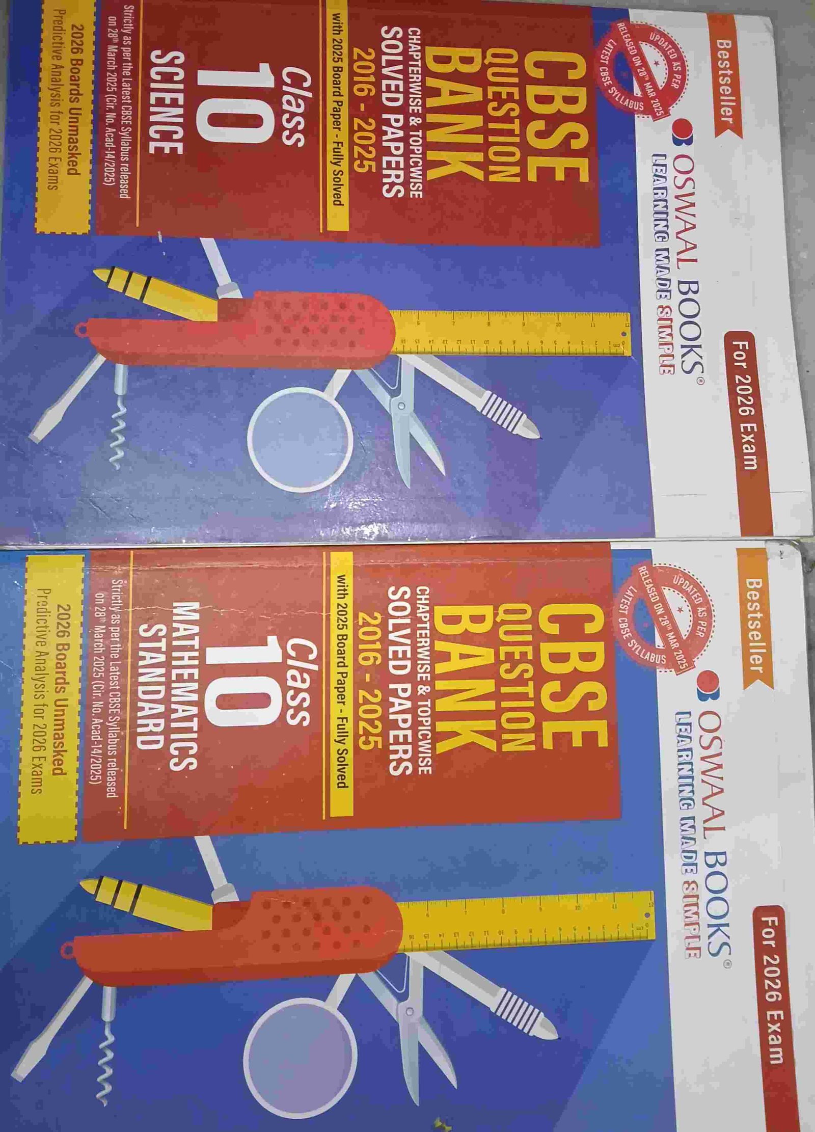 Class 10 Oswal question bank science and math 2026 - Second Hand - Bookaao