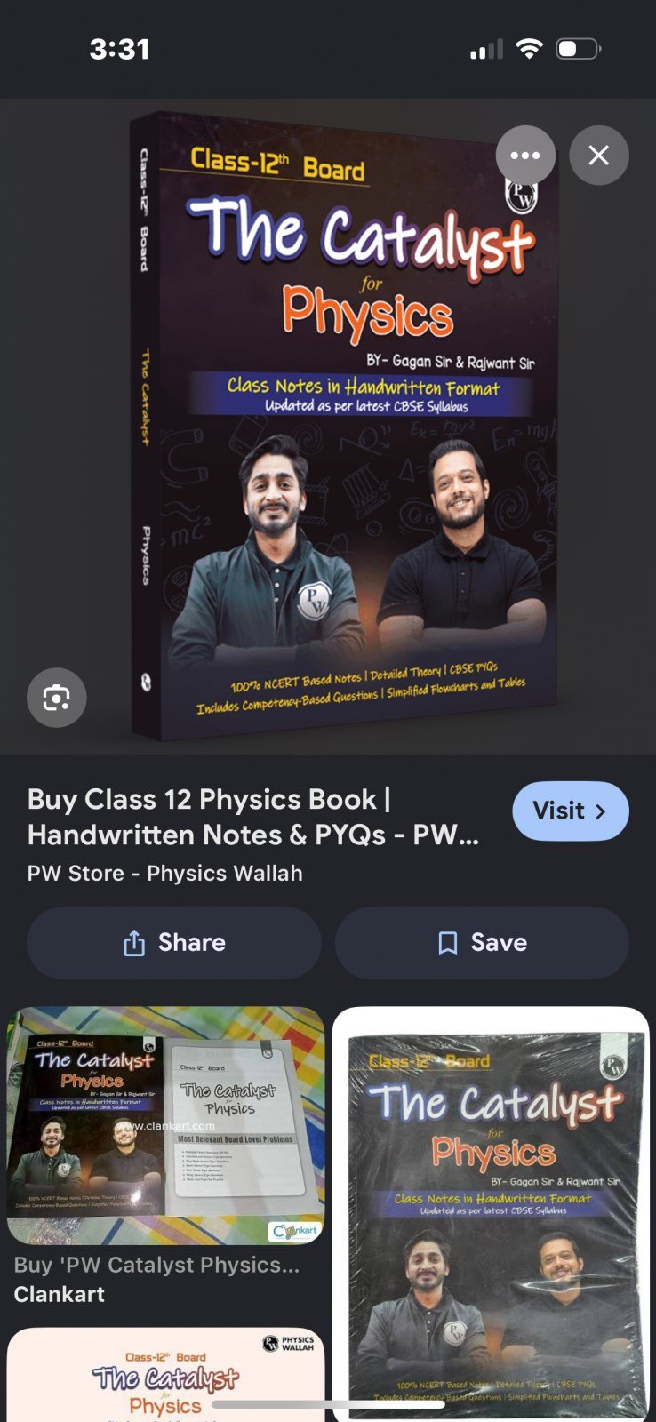 Class 12 cbse boards physics catalyast - 2nd Hand Book - Bookaao