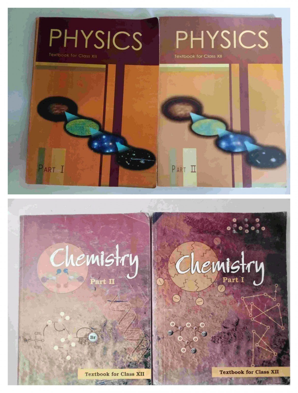 Class 12 Physics and Chemistry NCERT ( Both Parts - Second Hand - Bookaao