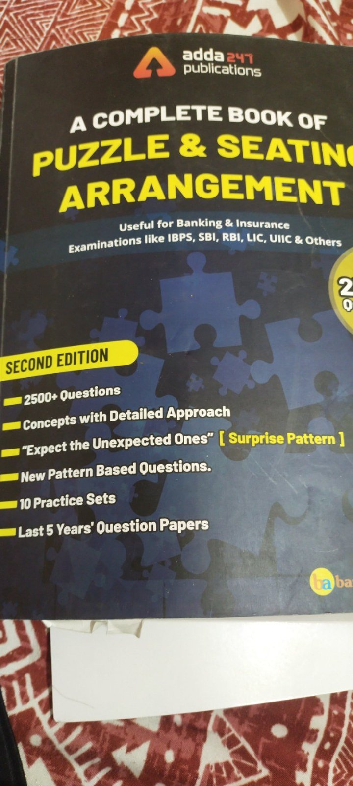 Complete book of puzzle and seating arrangements - Second Hand - Bookaao