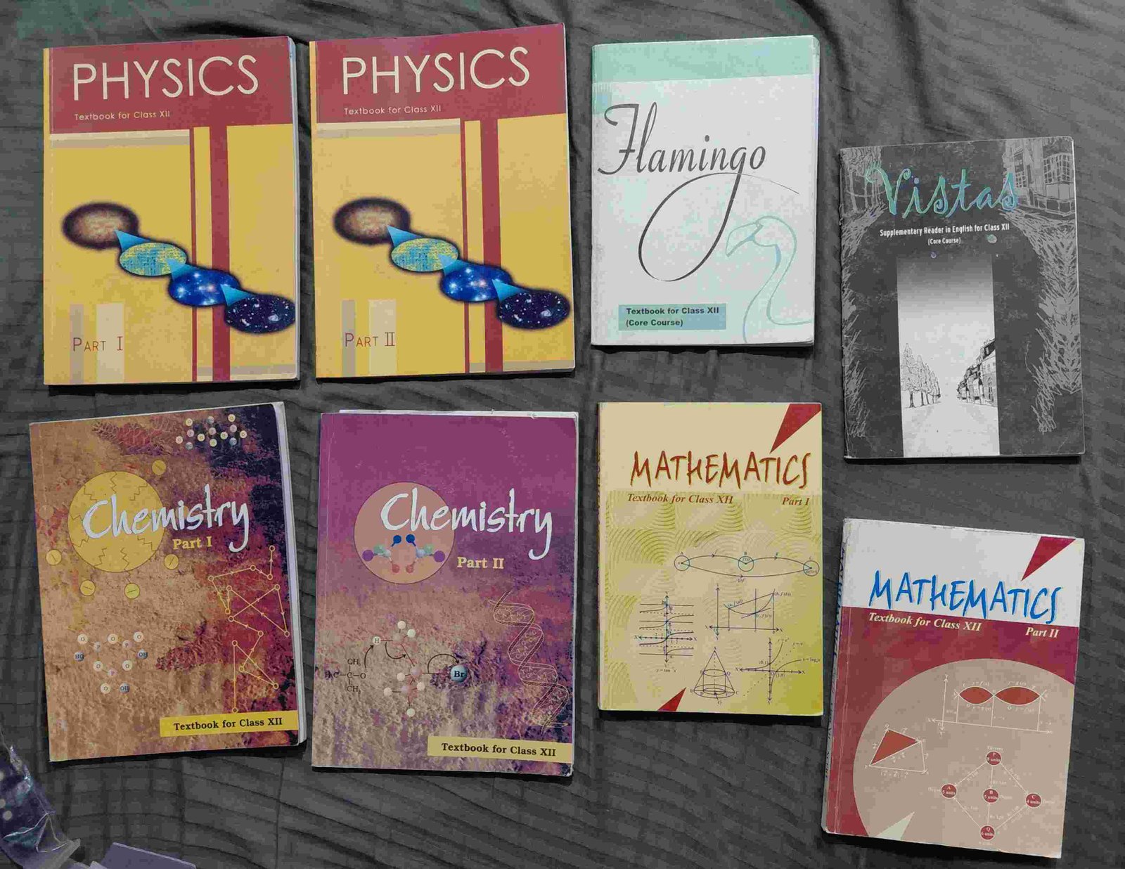 COMPLETE CBSE 12th PCM + ENGLISH NCERT SET - Second Hand - Bookaao