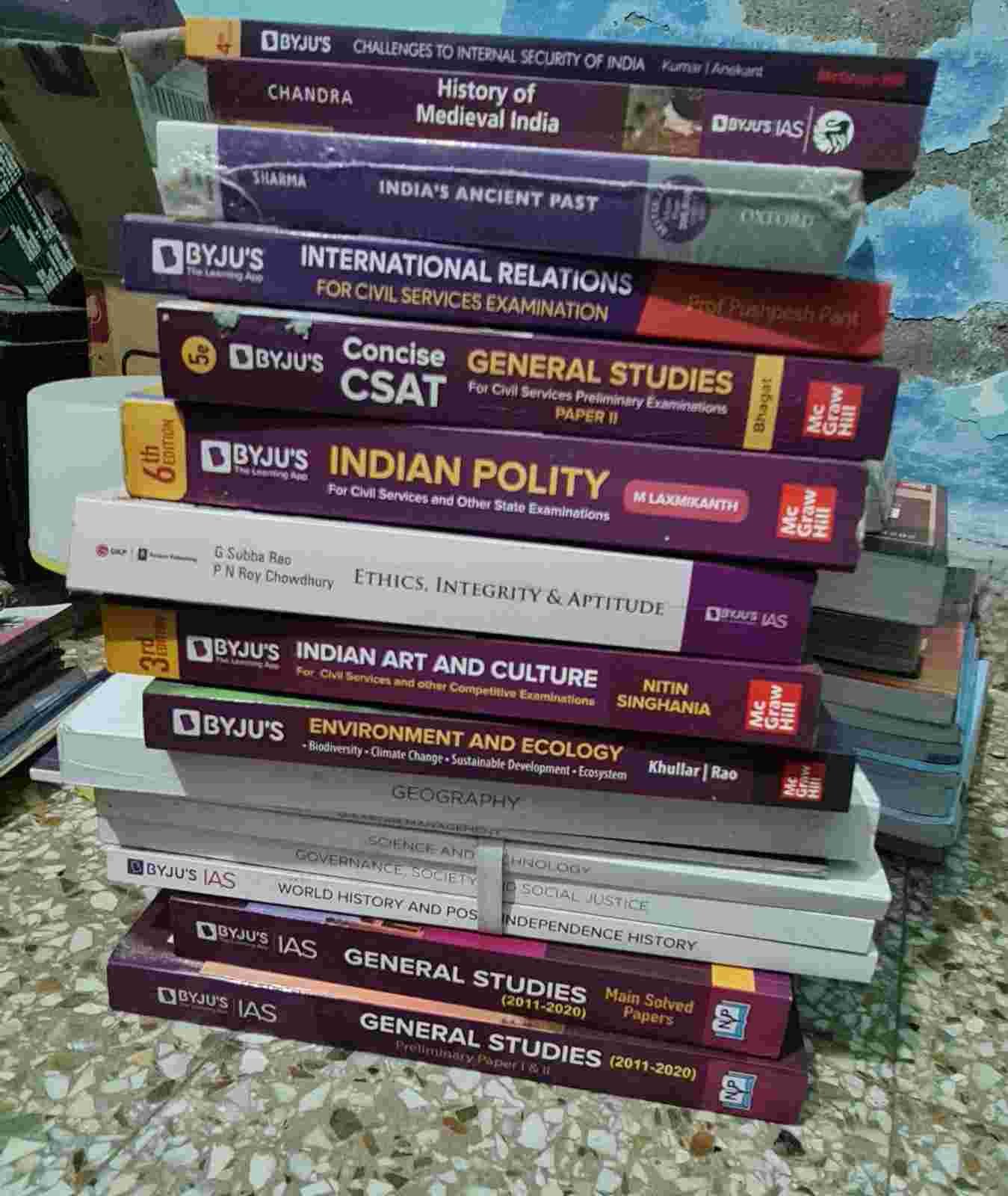 Buy New Complete UPSC Book Set (16 Books) -byjus in Hubli - Bookaao