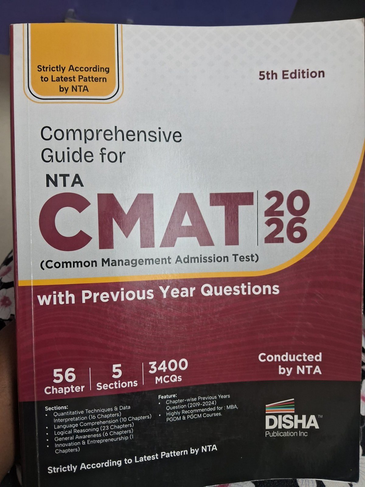 Buy Second Hand Comprehensive Guide for NTA CMAT 2026 in hyderabad - Bookaao