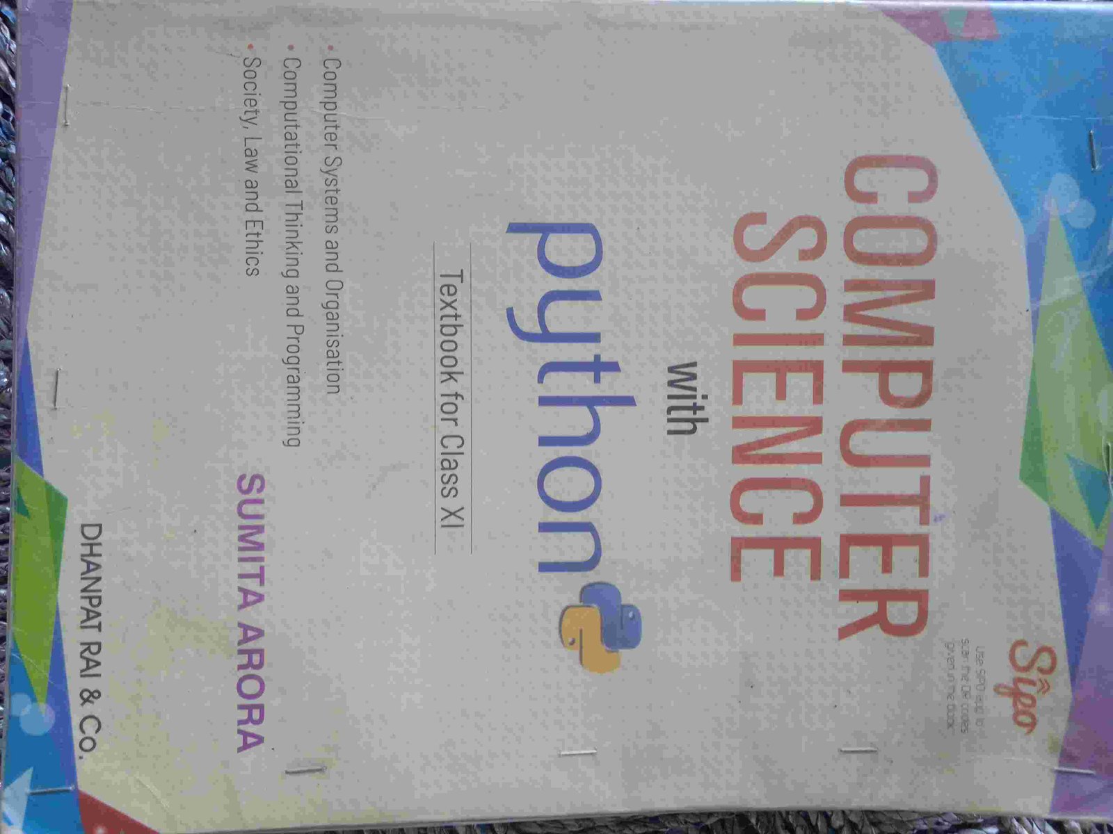Computer science with python class 11 sumita arora - Second Hand - Bookaao