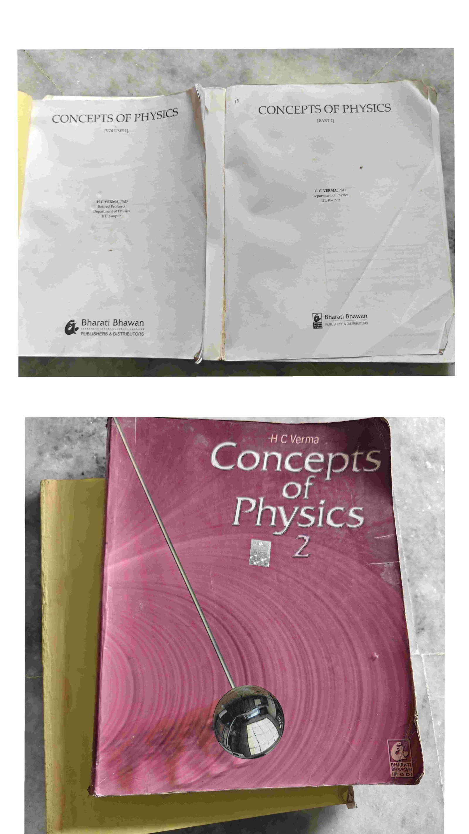 Concepts of physics by H.C. VERMA both part - Second Hand - Bookaao