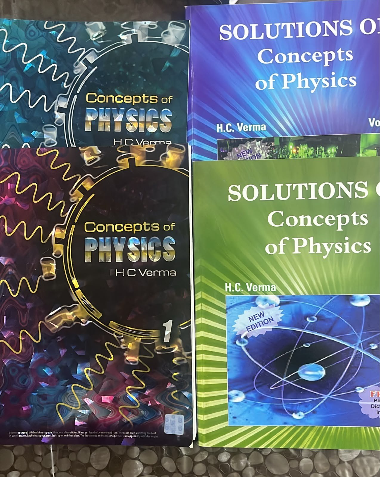 Concepts of Physics HC Verma Vol 1, 2 & Solutions - Second Hand - Bookaao